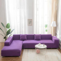 Cubierta Elástica De Sofá De Color Sólido Para Sala De Estar Cubierta De Esquina L Gruesa Necesita Comprar 2 PCS Para Sofá L - details 10