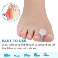 Pexmen Corrector De Bollos Y Amigdalas Gel Protector De Dedos Para Hallux Valgus Y Hammertoes 2/4 Piezas Espaciador De Dedos Ortopédico De Silicona - details 1
