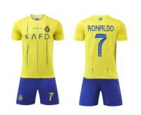 Camiseta de fútbol de entrenamiento infantil de secado rápido con mangas cortas estampadas + pantalón corto, C-R-7 - details 1