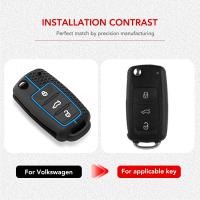 Funda De Llave De Coche En Silicona Para Volkswagen VW Polo Golf Passat Tiguan Beetle Caddy T5 Skoda Octavia Seat Leon Altea - details 2