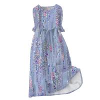 Vestido Bohemio De Verano Para Mujer Estampado Floral Casual Manga Corta Botones Estilo Playa Midi Elegante Robe O-Neck - details 3