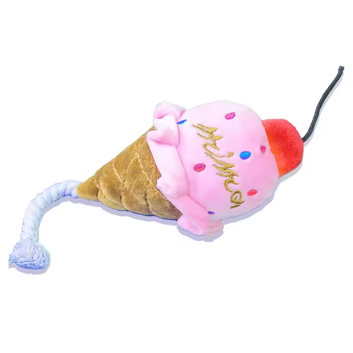 Juguete Interactivo Para Perros Super Pet En Forma De Helado Que Hace Sonidos Juguetes De Peluche Para Interior Y Exterior - 1