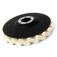 Rueda De Pulido De 125mm 5 Pulgadas Disco De Laminado De Piel Para Mecánica De Metal Pulido De Terciopelo Y Lana Para Brillo Y Cera - details 0