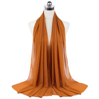Nueva Elegante Bufanda De Mujer 2023 Modesta En Chiffón Sólido Tamaño Grande Abrazadora Para Cabeza Y Cuello Protección Solar Estilo Fashion - details 68