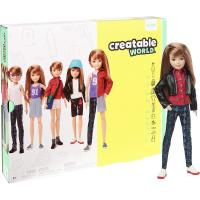 Creatable World Figura Unisex, muñeco inclusive articulado, pelucas color rubio oscuro y accesorios (Mattel GGG53) - details 0