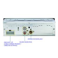 Receptor De Estéreo Para Coche Podofo 1din MP3 Multimedia Bluetooth FM Estéreo Digital Con SD USB TF AUX-IN Entrada DC 12V - details 11