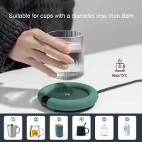 Calentador de tazas de café eléctrico para el hogar y la Oficina, 3 temperaturas, ajustable, regalo de cumpleaños y Navidad - details 2