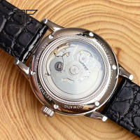 Reloj Automático Tandorio Para Hombre 40mm Doble Domed Sapphire NH35 Water Resistance 20BAR Con Fecha Y Espalda De Vidrio En Cuero Polido - details 9