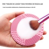 Limpieza De Cepillos De Maquillaje Con Gel De Silicona Alfombrilla De Limpieza Para Cepillos De Base Y Maquillaje Herramienta De Limpieza Para Cosméticos - details 0