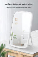 Espejo De Maquillaje Plegable Con Luz LED Tricolor USB Para Baño Y Mesa De Vestir Iluminación Dimmable Para Belleza - details 1