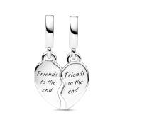 Pandora Moments Collar divisible con diseño de Corazón de Plata de Lei, Coma con embalaje de Caja de Giano original. - details 0