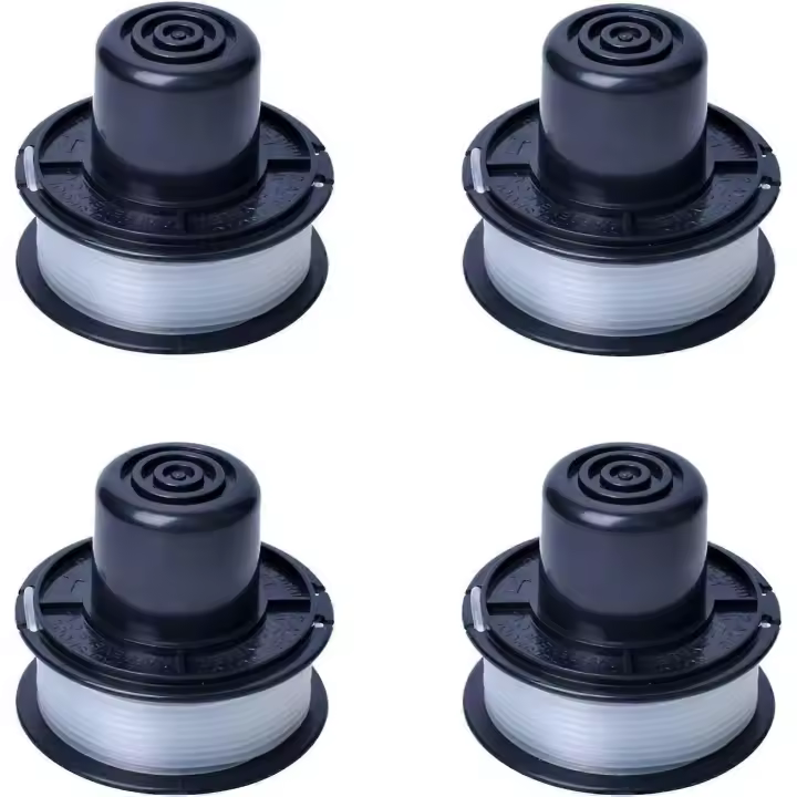 Carrete e hilo para desbrozadora de césped compatible con Black+Decker, reemplaza los carretes GL250, GL310 y GL360 (paquete de 4) - 1