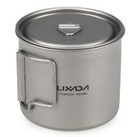 Set De Cocina Ultraligero Lixada 300ml/350ml/550ml/650ml Taza De Titanio Con Cuchara Plegable Para Acampar Senderismo Y Escalada - details 1