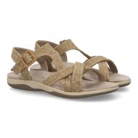 PuntoSalao Sandalias planas cómodas para mujer color taupe VR5-1655 - details 0
