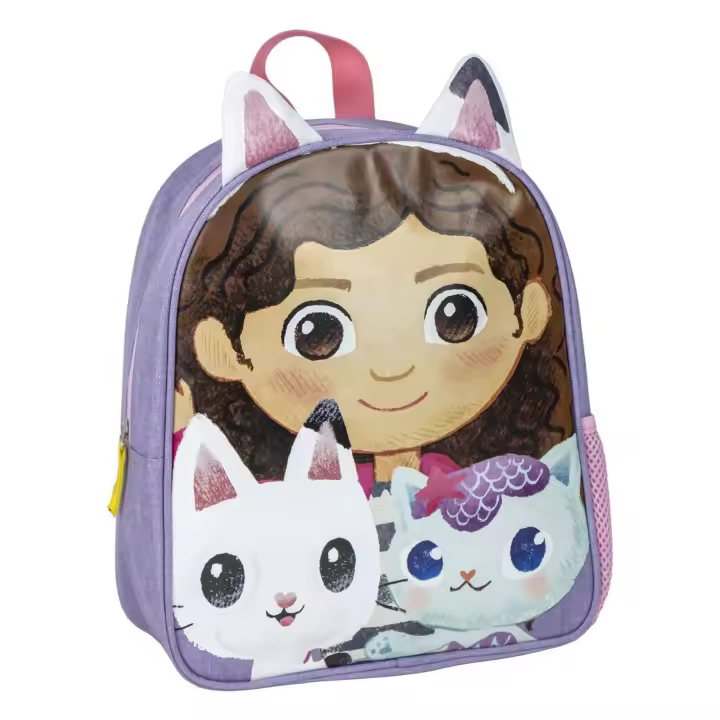 Mochila Infantil Escolar Gabby´S Dollhouse, Gabby's Unisex niños, Lila, Pequeña - 1