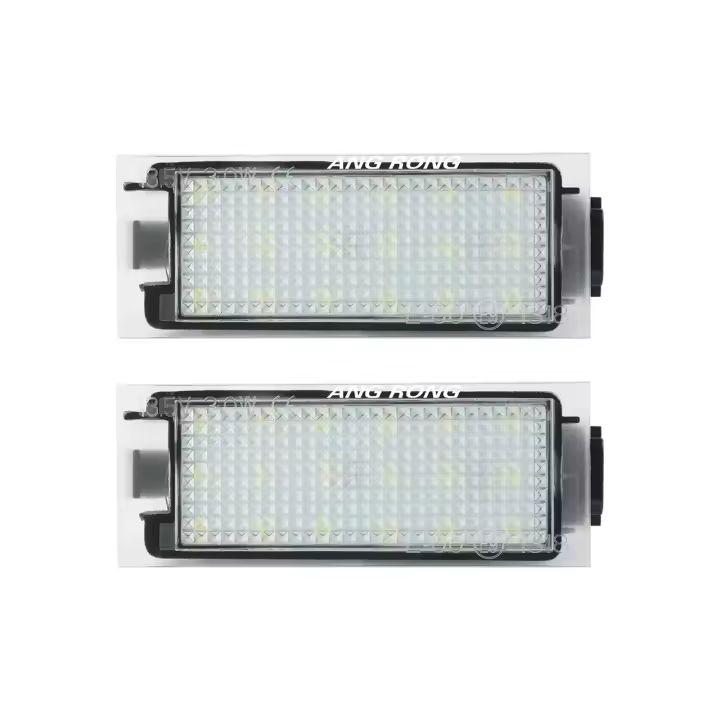 ANGRONG 2X Lámpara LED De Placa De Licencia CANBUS Para Renault Laguna Master Megane Trafic MK3 Luz Blanca Sin Advertencias De Error Peso 88g - 1