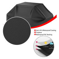Cubierta De Barbacoa Impermeable Y Resistente Al Calor Tamaño Múltiple Negro Antiestático Y Anti Manchas Para Barbacoa De Gas - details 1