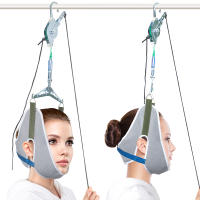 Kit De Tracción Cervical Colgante Por Puerta Con Cinturón De Apoyo Ajustable Corrector De Postura De Cuello Masajeador De Cabeza Para Espalda - details 8