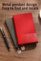 Cuaderno De Cuero A5200 Hojas Verticales Patrón Alta Calidad Papel Protección Ocular Para Estudiantes Escuela - details 3