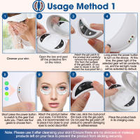 Masajeador De Ojos Con Corriente Micro-EMS Y Luz Roja LED Pulso 2 En 1 Belleza Facial Y Ocular Reducción De Ojeras Y Bolsas De Ojos Rejuvenecimiento Y Afirmación Del Piel - details 43