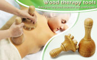 Masajeador De Madera Para Masaje Estático Sueco Con Setas Herramienta De Terapia Para Relajación Muscular Y Drains Límpico Anticelulitis - details 0