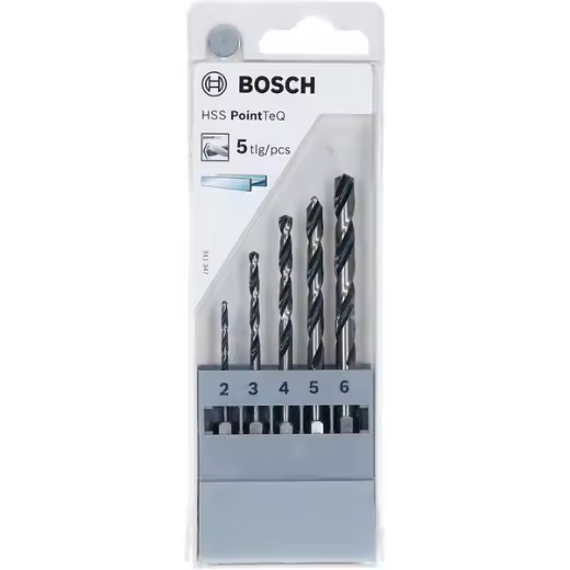 Bosch HSS Twist Drill Bit PointTeQ Sey Broca de cincel afilada 5 pieza(s) - 1
