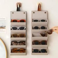 Estuche De Línea De PU Para Gafas Y Solares Portátil Plegable Con 2/3/4/5 Cajas Organizadoras Para Ópticas Unisex - details 1