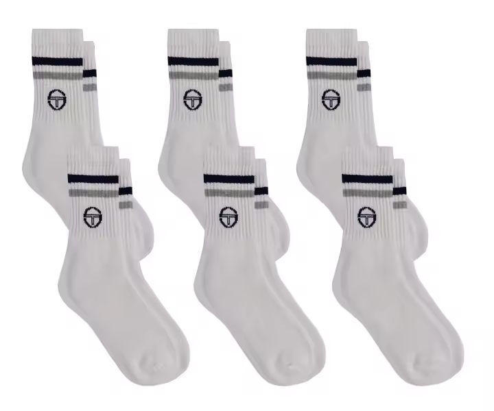 Calcetines Hombre Art. Tenis, Sergio Tacchini, Pack de 6 y 12 Pares - 1