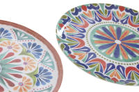 LILI HOME Vajillas de Melamina: Elegancia y Durabilidad. Plato Llano: Ø 28 cm / Plato Hondo: Ø 23 cm / Plato de Postre: Ø 20 cm / Bol Individual: Ø 13 cm / Bol de Ensalada: Ø 25 cm / Bandejas de Servir: 40 x 29 cm y 36 x 26 cm. - details 2