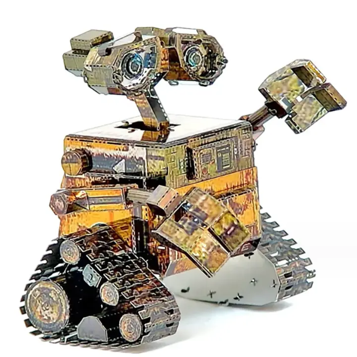 Kit De Modelos De Puzle 3D De Metal Para Niños Puzzle De Madera Cortada Por Láser Juguete Educativo DIY Robot - 1