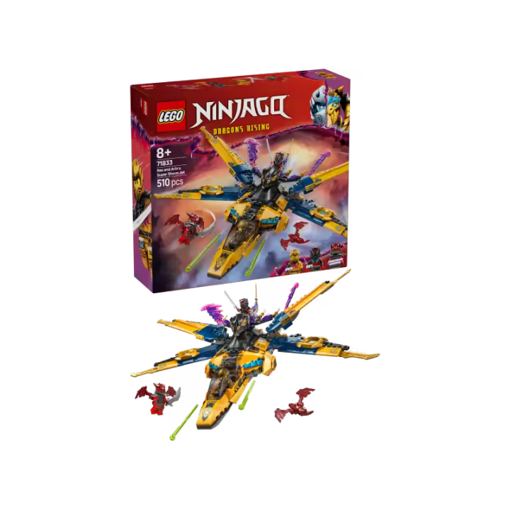 LEGO Ninjago 71833 Super Jet de la Tormenta de Ras y Arin contiene 510 piezas - edad 8+ años 25L71833 - 1