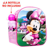 Mochila 3D Minnie Mouse Disney 31cm, Mochila Escolar Infantil Para Niñas Material Preescolar de 2 a 4 años, color rosa - details 0