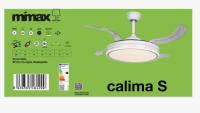 MIMAX  VENTILADOR DE TECHO GAMA ALTA CALIMA 1,2,3,4,S1,2S.3S PARA ELEGIR . 90 CM / 40CM-109 CM / 55 CM aspas plegadas. VENTILADOR MÁS VENDIDO EN ESPAÑA. SUPER SILENCIOSO, MOTOR DC, ASPAS RETRACTILES, LUZ LED REGULABLE DE 2700K A 6500K (CALIDA, DÍA, FRÍA) - details 5