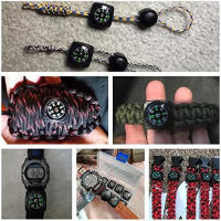 10pcs Mini Compas En Pulsera Portátil Desmontable Para Camping Y Senderismo Herramienta De Navegación De Sobrevivencia Emergencia Resistente Al Agua Y Choques - details 2
