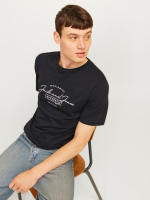 Jack & Jones Hombre Pack 2 Camisetas de Algodón, Mod JWHFERRIS TEE SS CREW NECK Logo estampado REF 287695 - details 16
