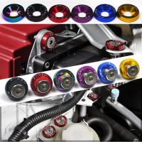10PCS JDM Modificado Hexágonal Fijaciones De Parachoques Engrosado Tornillos De Placa De Licencia Accesorio De Estilo De Coche Material De Aluminio - details 0