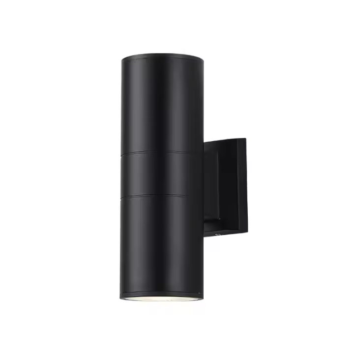 LED outdoor wall lamp up and down wall lamp single head wall lamp aluminum creative round double head wall lamp - 1