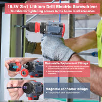 Mini Destornillador Eléctrico 21V 2en1 De Batería Torque Alto Motor Brushless Herramienta Multifuncional Sin Cuerda Práctica Para DIY En El Hogar - details 7