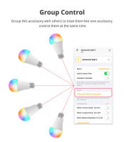 Bombilla LED Zemismart Matter over WiFi 9W Dimmable RGBCW Con Control Siri Alexa Google Home Smartthings Aplicación E27 Base - details 8