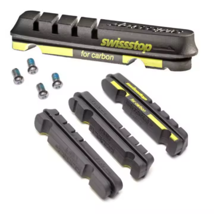 SWISSSTOP | Zapatas De Freno Flash Evo Compatible Shimano-Sram - Juego 4 Zapatas Swissstop Flash Evo Compatible Shimano / Sram Negro.
Compatible: Shimano / Sram.
Para llanta de - 1