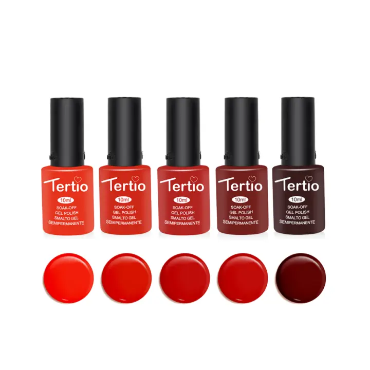 TERTIO Esmalte de Uñas Semi-Permanente UV – Alta Calidad,Pack de  Colores Combinados - 1