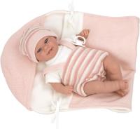 Muñeca con peso Elegance 35cm Babyto rosa rayas con manta - Arias 60750 AR60750 ARIAS - details 2