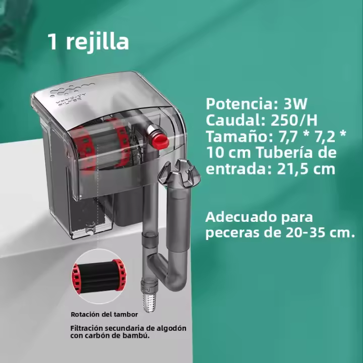Bomba De Circulación Y Purificación De Agua Para Acuario 3 En 1 Silenciosa 3/5/10W Pequeña Para Tanque De Peces - 1