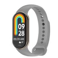 Ociodual Correa de Recambio Compatible con Xiaomi Mi Band 9 y Mi Band 8, de color Gris, Repuesto de Silicona Suave Flexible Sport Goma Transpirable - details 1