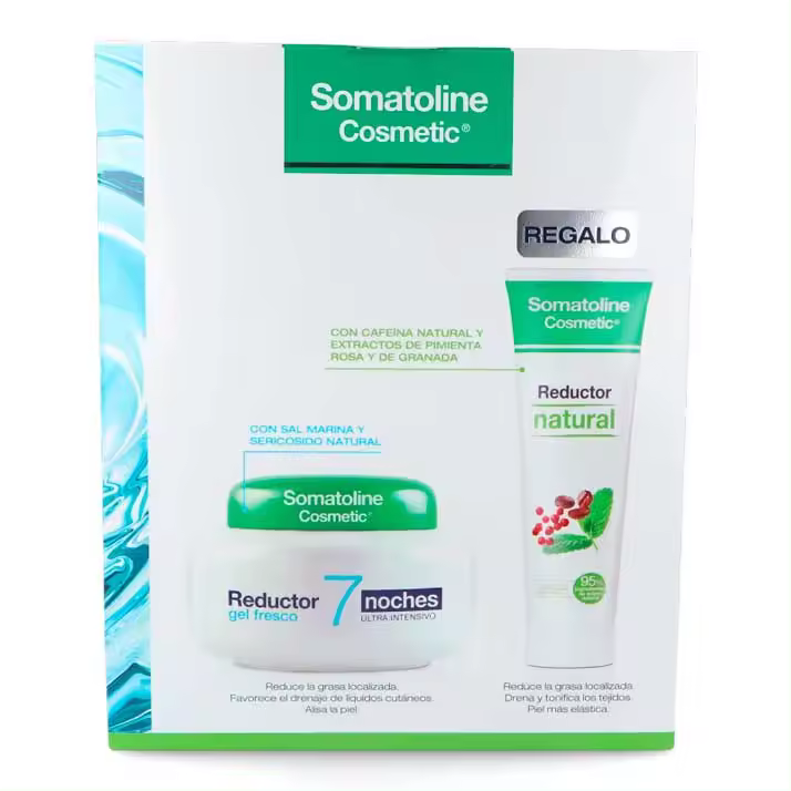 Somatoline Cosmetic Somatoline Kit Gel 7 Noches + Anticelulítico Gel 250 Ml - Reductor 7 Noches Gel Fresco - 400 Ml - Resultados Rápidos - 1
