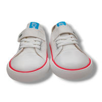 Mustang Zapatilla Lona Sneakers Barefoot Niña 49065 BLANCO calzado niños Summer ROYALE CORDONETS - details 3