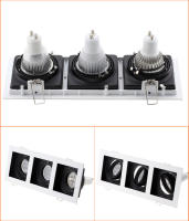 Lámpara LED De Bajo Techo Para Bombillas GU10 Marco De Montaje Foco De Iluminación Revestimiento Metálico Blanco Y Negro Para Dormitorio Y Cocina - details 15