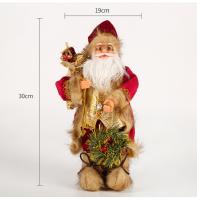 Figura De Santa Claus De Navidad Muñeco De Peluche Hecho a Mano Con Bolsa De Regalos Adornos Para El Hogar Y Decoraciones De Fiesta De Navidad - details 6