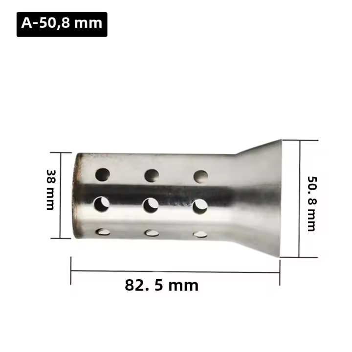 Silenciador De Motocicleta Universal Removible 50.8mm 60mm Con DB Killer Material De Acero Inoxidable Para Escape De Moto - 1