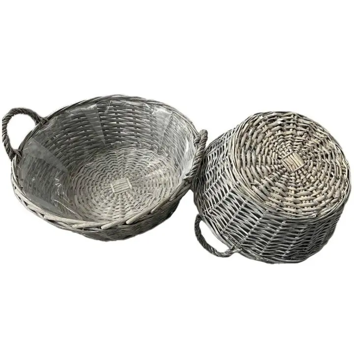 AZJARDÍN.COM- Cesta de mimbre 30 cm para plantas - 1